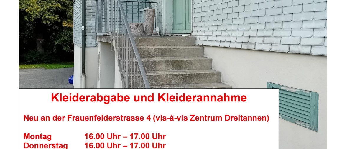 Kleiderabgabe und Kleiderannahme