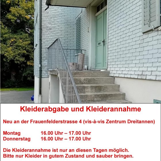 Kleiderabgabe und Kleiderannahme